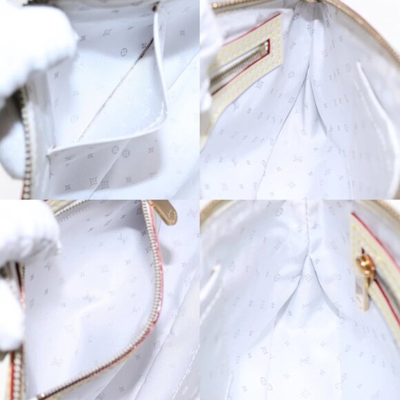 LOUIS VUITTON Suhari Lockit Clutch Bag Leather White M95629 LV Auth 94716A - Picture 14 of 15